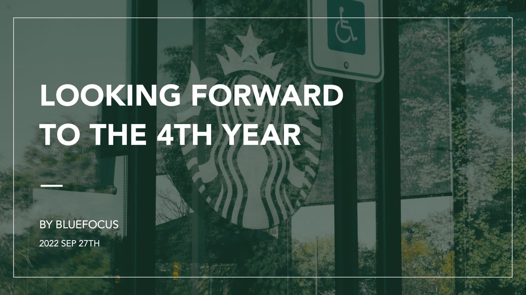 Looking Forward to the 4th Year