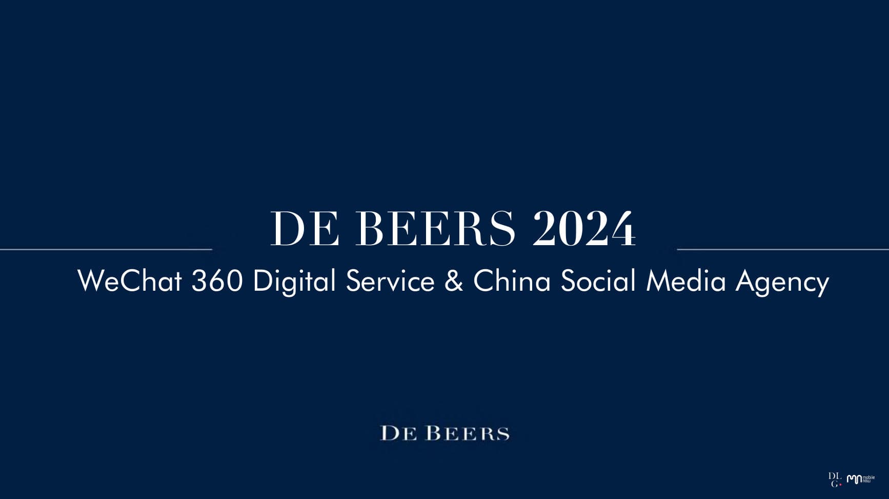 De Beers — Social × E-com × CRM Pitch