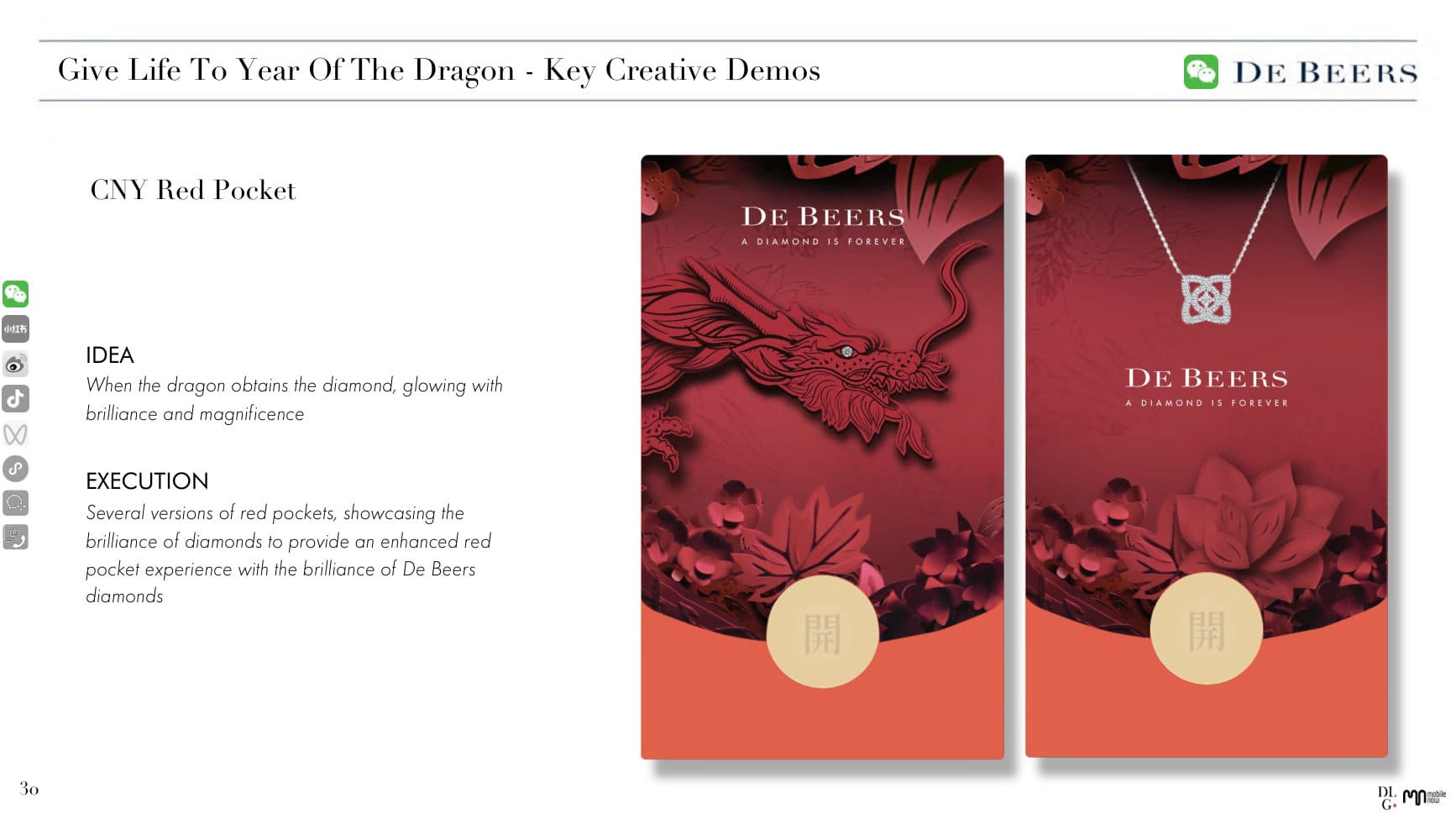 De Beers — Social × E-com × CRM Pitch — p.30